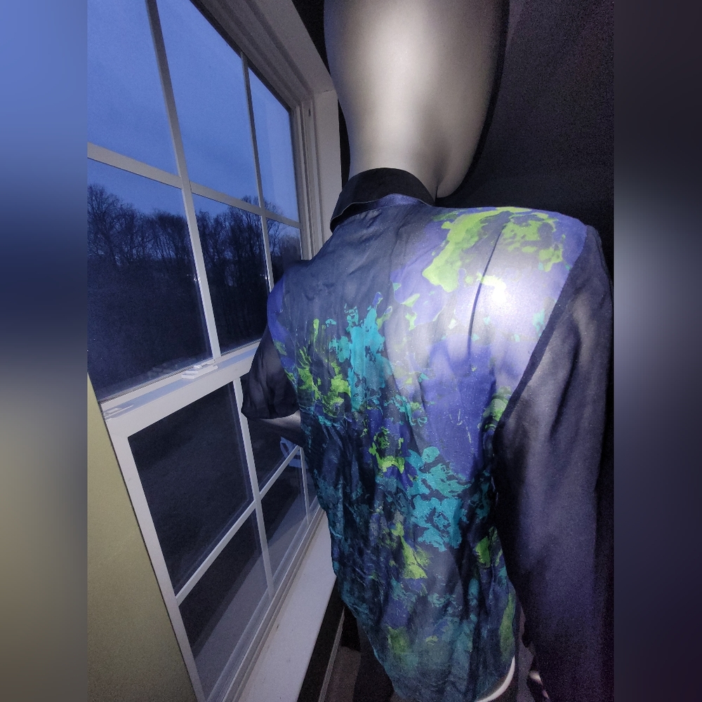 Sheer, Multicolored Button Top - image 3